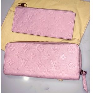 LOUIS VUITTON Empreinte Zippy Wallet Rose Poudre